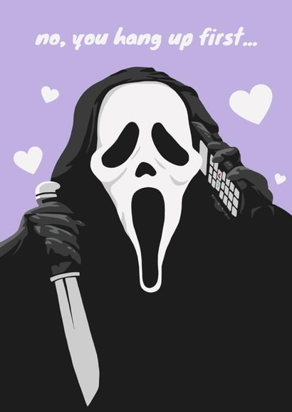 Ghostface Love Card created by Blush Boulevard