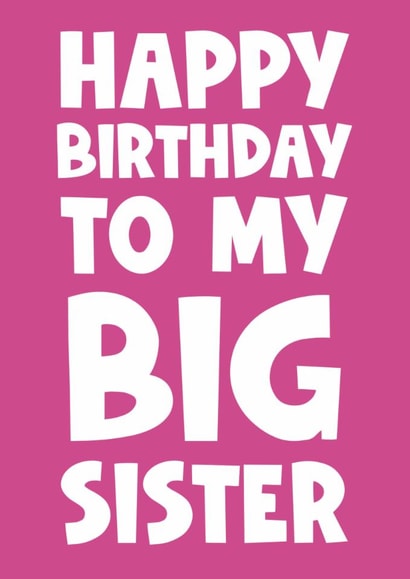 Happy birthday to my big sister brother siblings older cute created by Naomi Park