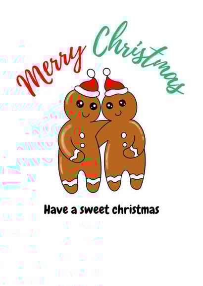 Christmas Cute Ginger Bread Card created by Lolly's
