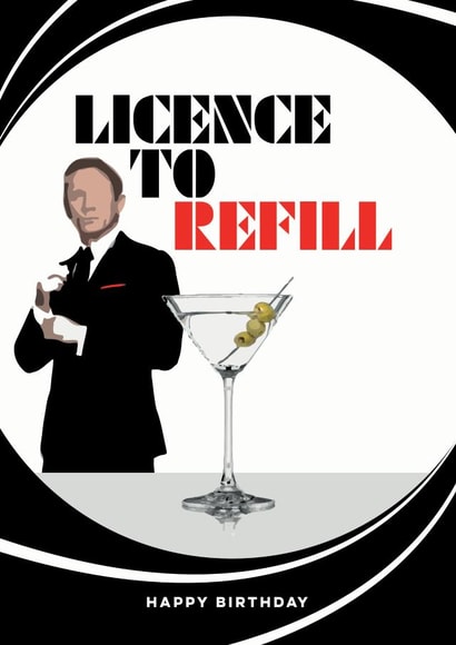 Happy Birthday James Bond 1001 created by Peter De Wreede