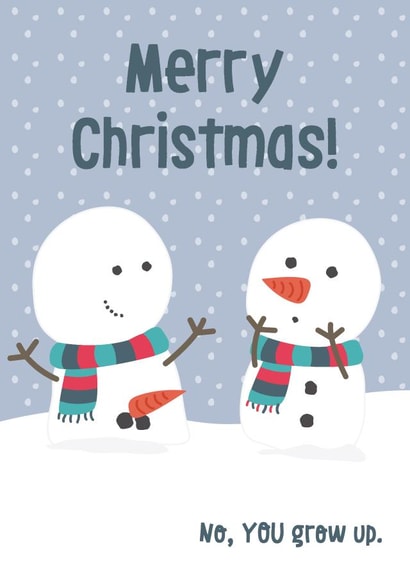 Cheeky Snowman Christmas Card created by Wink Design - Michelle Roberts