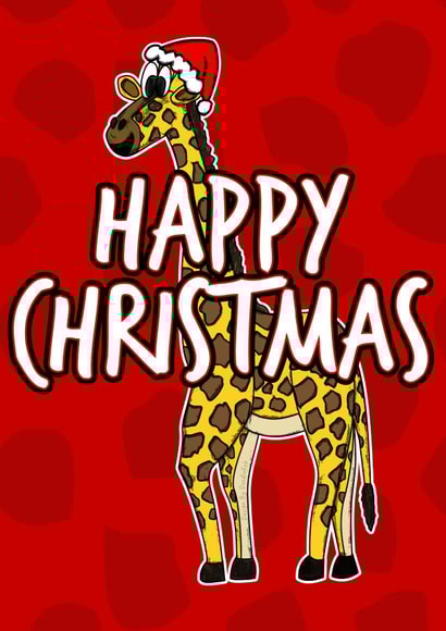 Christmas Giraffe created by Doodle Rob