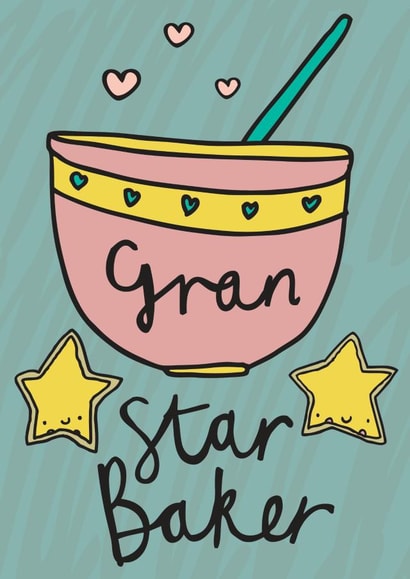 Star Baker Gran Card created by Dottypink Designs