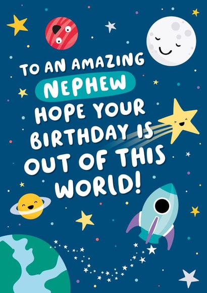 Space Nephew Birthday Card created by Macie Dot Doodles