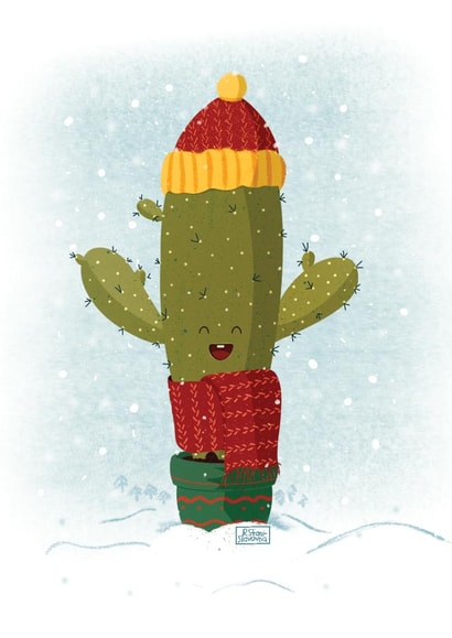 Cute Christmas cactus created by Ralitsa Hristova