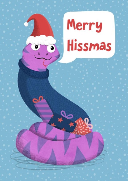 Merry Hissmas Christmas Card created by Katherine Lynas
