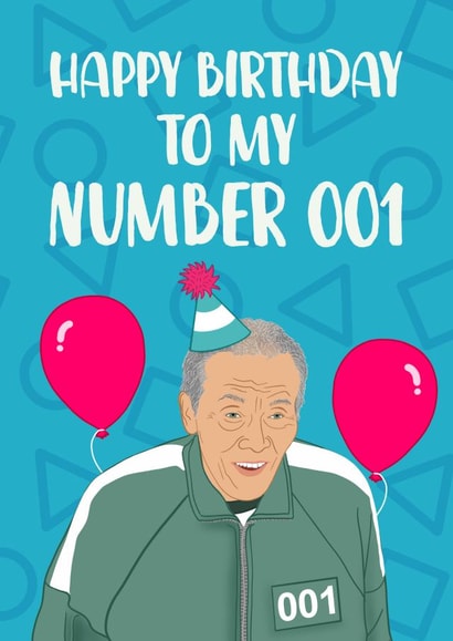 Squid Game Birthday Card created by The Cake Thief