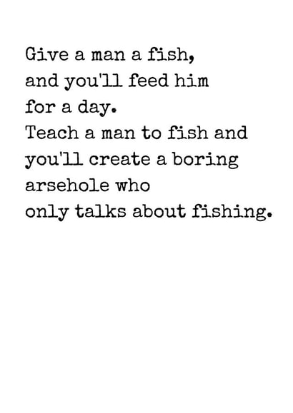 Funny Card for a Fishing  Fan created by Rhymes for Reasons