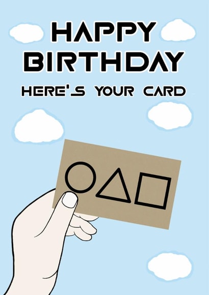 SQUID GAME BIRTHDAY CARD 1001 created by Mo&Co