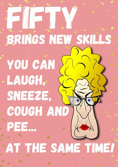 Fifty Quote Birthday Card created by SIMO 08