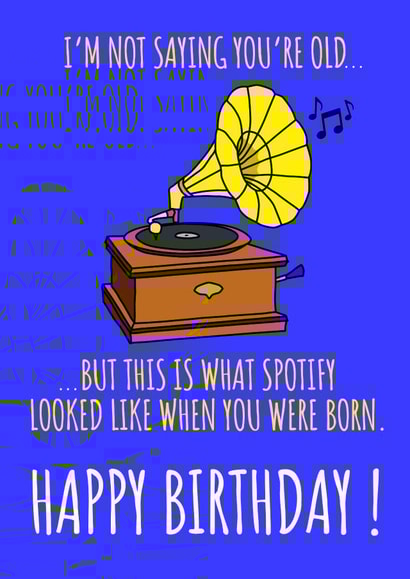 I'm Not Saying You're Old, Music created by NerdShizzle