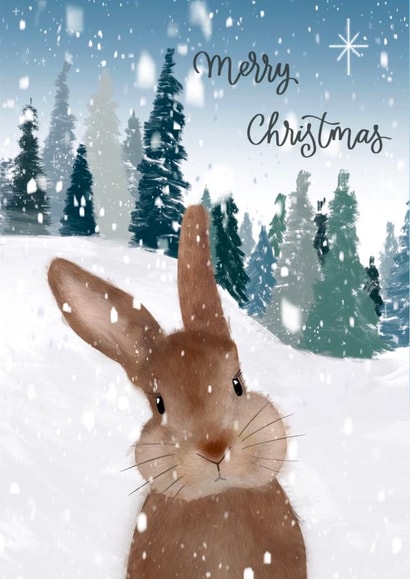 Cute Christmas Bunny Card created by Sarah Stephenson
