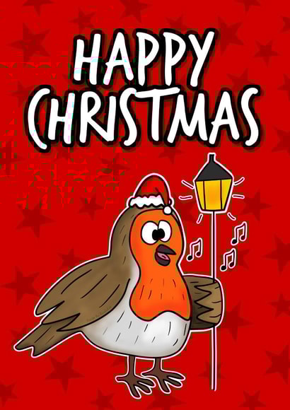 Christmas Robin Carol Singing created by Doodle Rob
