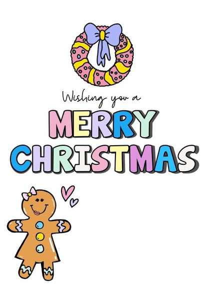 Cute Gingerbread Christmas Card created by @CraftyMiaa