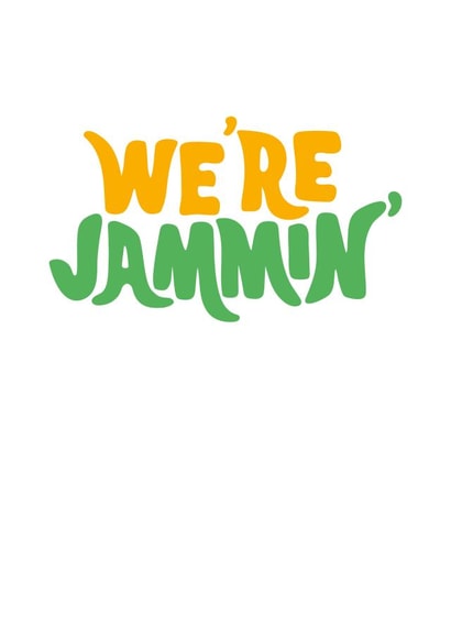 We're Jammin' Caribbean Card created by Tihara Smith