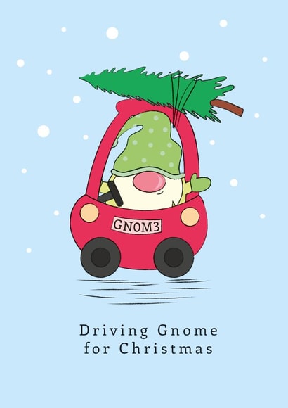 Gnome Funny Christmas card created by Picture Perfect