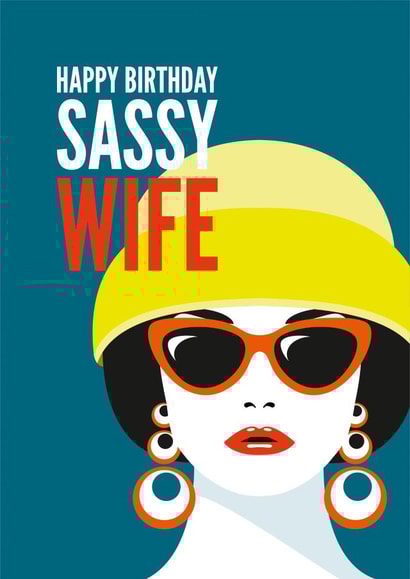 Birthday Card for a Wife created by Diva Doodle Designs