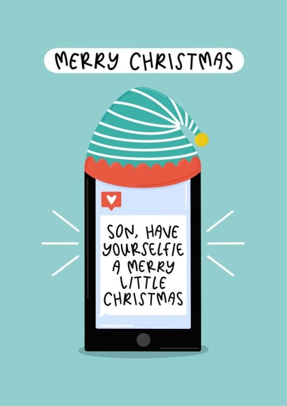 Have Yourselfie A Merry Little Christmas - Son Christmas Card created by Muses & May