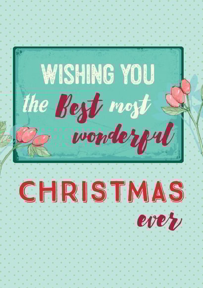 Best Christmas Ever Christmas Card created by Siobhan at april rose