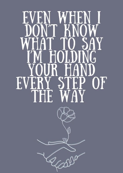 Holding Your Hand Card created by Esther the Sketcher