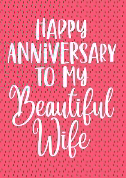 Happy anniversary to my beautiful wife created by Prints With Personality