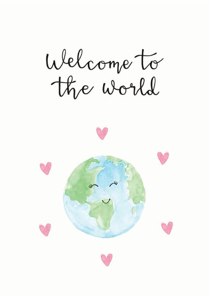 World New Baby Card created by Beloved Creations