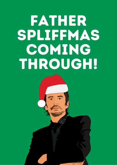 Peep Show Christmas Card featuring Superhans created by Highgrove Cards