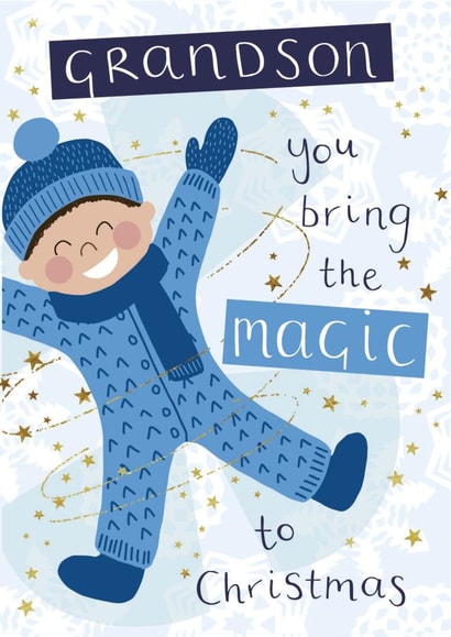 Grandson Magic Christmas Card created by Sarah Catherine