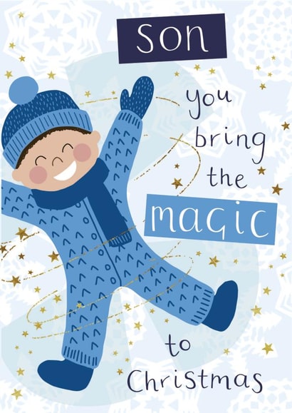 Son Magic Christmas Card 1001 created by Sarah Catherine