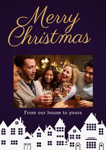 merry christmas from our house to yours photocard created by Lovelier