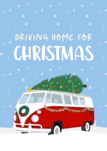 Camper Van Christmas Card created by The Cake Thief