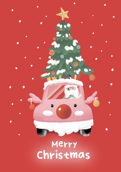 Santa In His Rudolph Christmas Car 1002 created by HelloPinky
