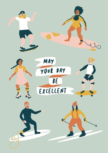 Surf and Skate Birthday created by Poppy Jane Prints