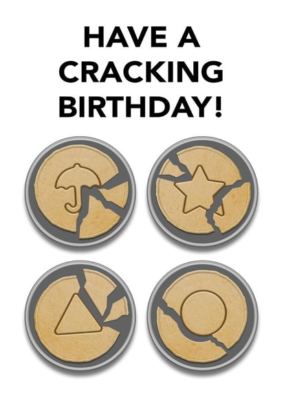 Squid Games Sugar Honeycomb Birthday Card created by Peabody Studio