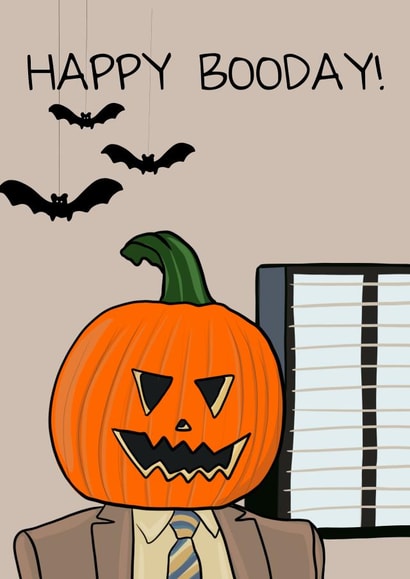 Halloween birthday card with Dwight from The Office created by GeorgiaPeach