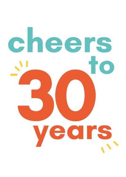 Cheers To 30 Years card created by So Yeah Stuff