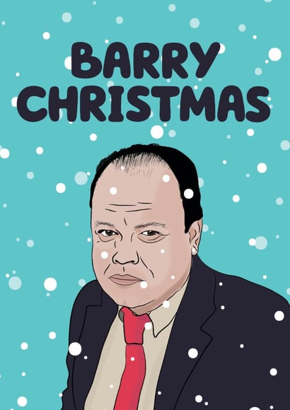 Eastenders Barry Christmas Card created by Daft cards