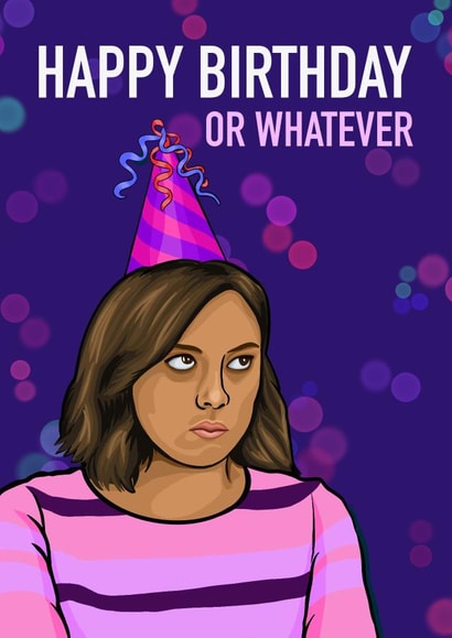 April Ludgate Parks and Rec Birthday Card created by Glam Brock