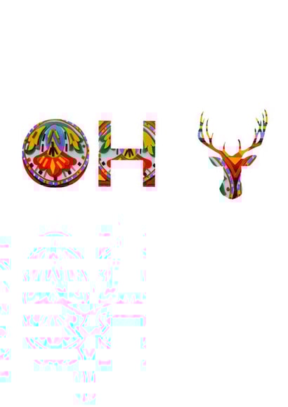 Oh Deer Christmas Card  created by Rabal