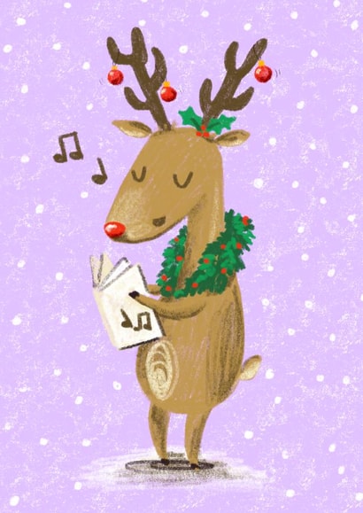 Christmas Carol Reindeer created by Rebecca Bagley