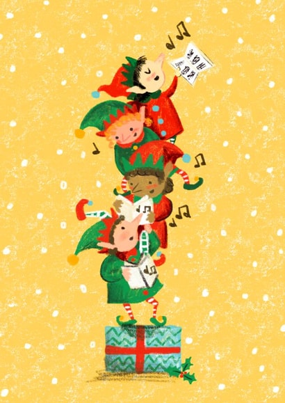 Christmas Carol Santa's Elves created by Rebecca Bagley