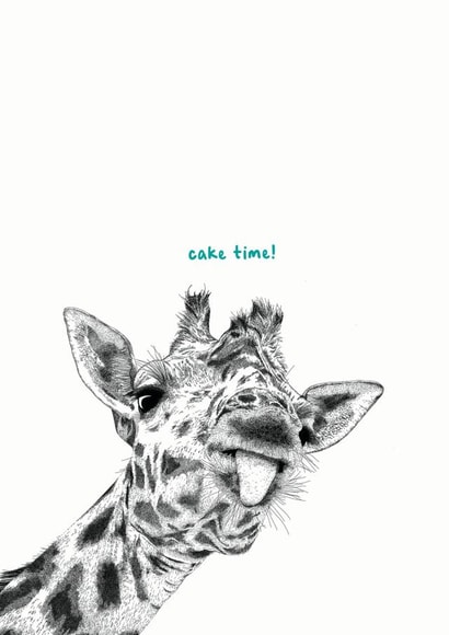 Cake Time! Giraffe Birthday Card created by Catherine Bamber