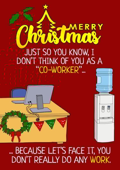A Christmas Card to Your Co-Worker created by NerdShizzle