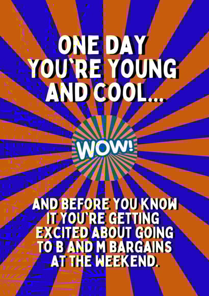 B and M shopping Birthday Card created by Dangerous Dave 