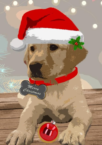 Christmas Labrador created by rdlinnovation
