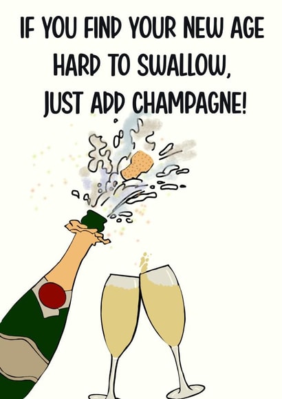 Swallow champagne! created by Opal Designs by Nicola
