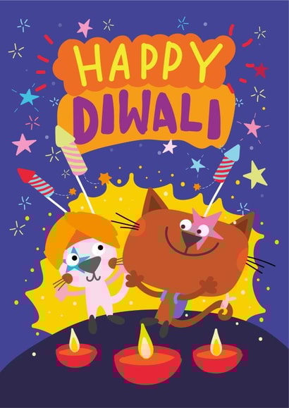 Happy Diwali created by Banjo Robinson