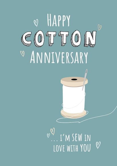 Cotton Anniversary Card created by Pixie Paper Art