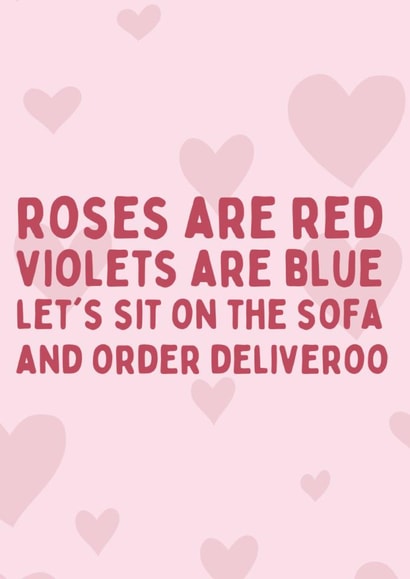 Deliveroo Valentine's created by Kelly May