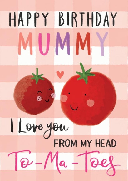 Cute Happy Birthday Mummy card created by Making Meadows Ltd